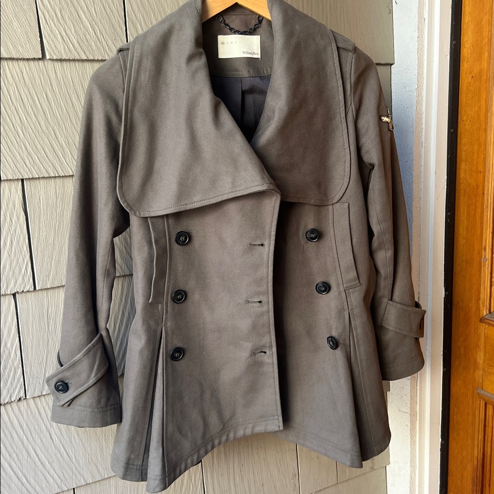 William Rast military Blazer/jacket w/ Button Detail and pockets olive green XS‎ - Picture 14 of 14